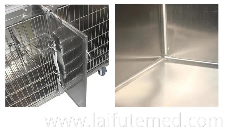 Animal Care Pet ICU Cage for Vet Clinic Hospital Inpatient Oxygen Cabin Cat Dog Stainless Steel House